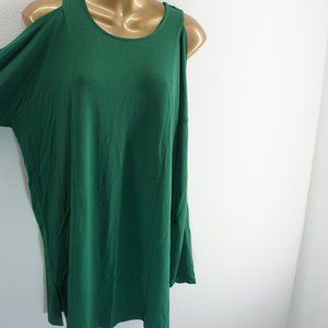 Chicos zenergy cold shoulder tunic top size 1